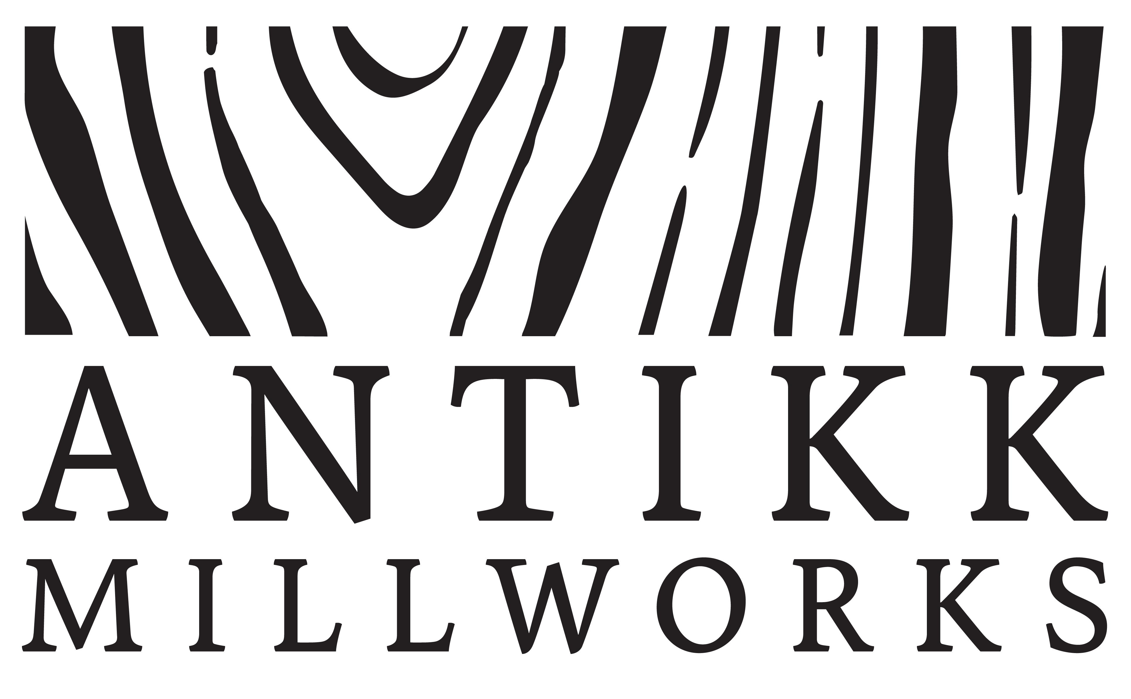 Antikk Millworks Black Logo